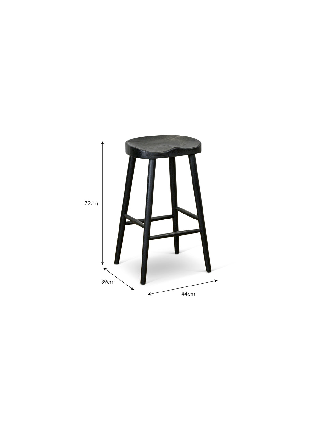 Lilley Bar Stool Elm Wood
