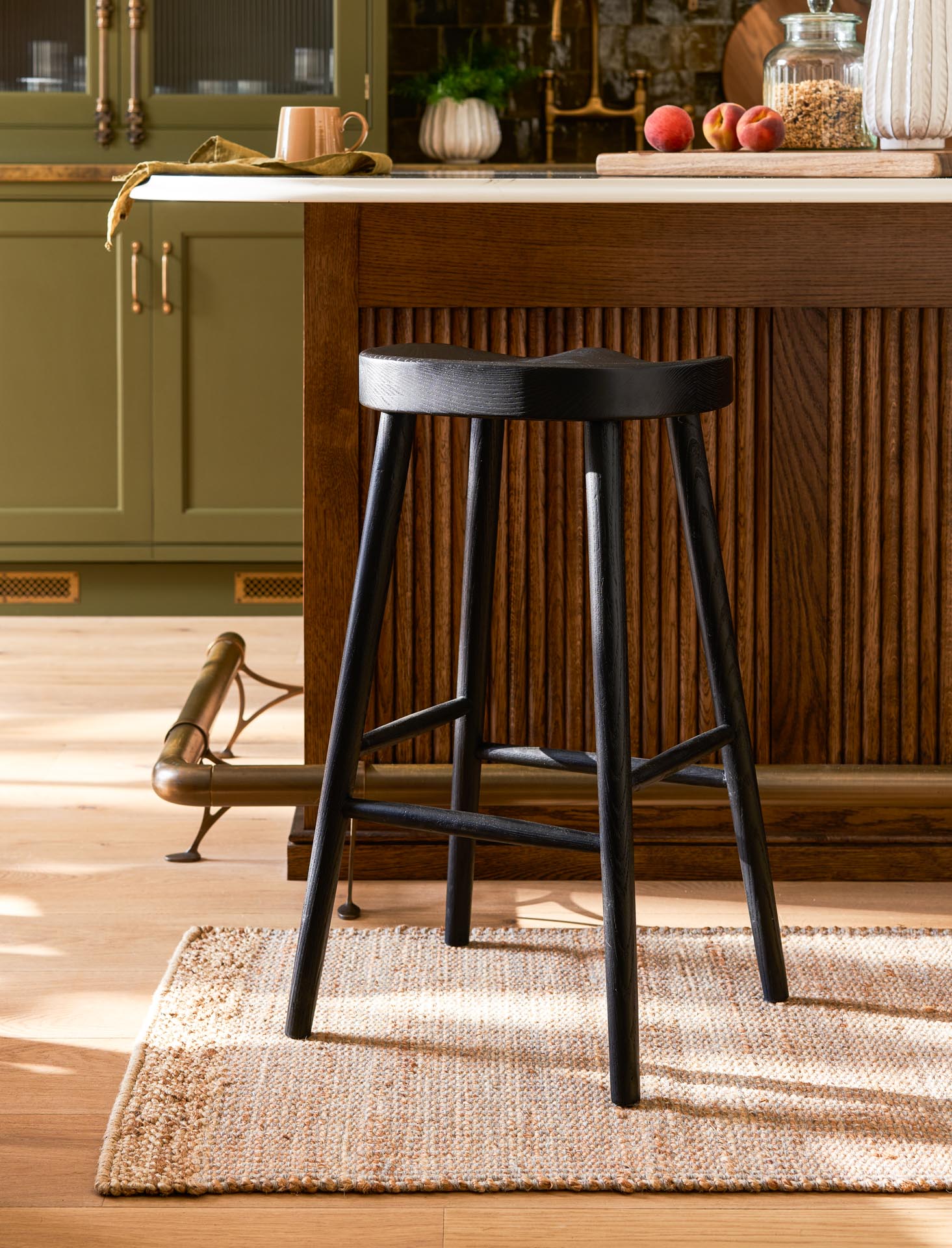 Lilley Bar Stool Elm Wood