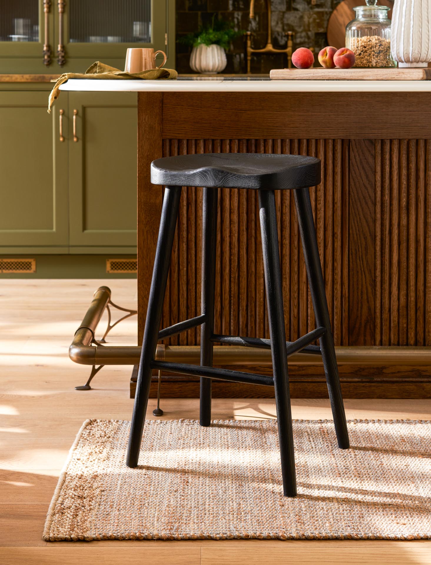 Lilley Bar Stool Elm Wood
