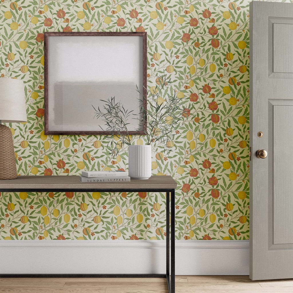 Morris & Co Fruit Bayleaf Russet Floral Wallcovering