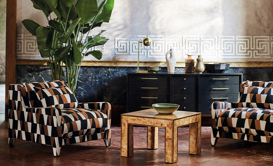 Arku Cushion Copper Jacquard Weave Black Edition