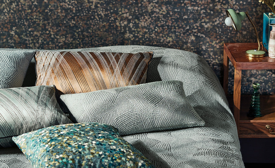 Imicu Cushion Copper Jacquard Weave Black Edition