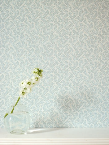 Rushmere Aqua Wallcovering Colefax and Fowler