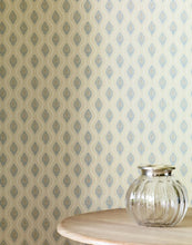 Load image into Gallery viewer, Verity Blue/Cream Wallcovering

