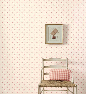 Ashling Pink Wallcovering Colefax and Fowler