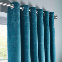Load image into Gallery viewer, Amari Kingfisher Eyelet Curtains by Studio G
