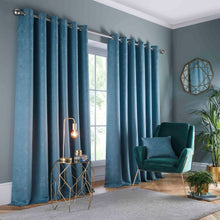 Load image into Gallery viewer, Amari Twilight Eyelet Curtains by Studio G
