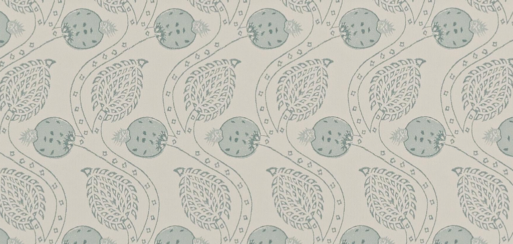 Ashmead Aqua Wallcovering Colefax and Fowler