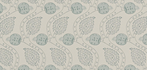 Ashmead Aqua Wallcovering Colefax and Fowler