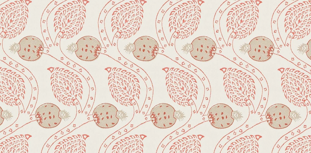 Ashmead Tomato Wallcovering Colefax and Fowler