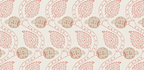 Ashmead Tomato Wallcovering Colefax and Fowler