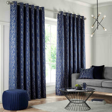 Load image into Gallery viewer, Como Ink Eyelet Curtains by Studio G
