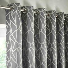 Load image into Gallery viewer, Como Pewter Eyelet Curtains by Studio G

