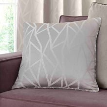 Load image into Gallery viewer, Como Silver Geometric Cushion

