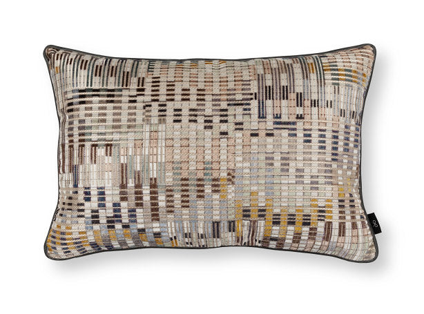 Nyoka Jacquard Velvet Cushion Black Edition