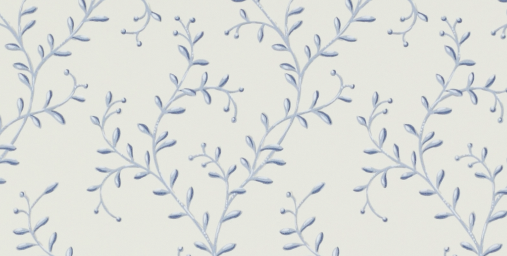 Leafberry Blue Wallcovering Colefax and Fowler