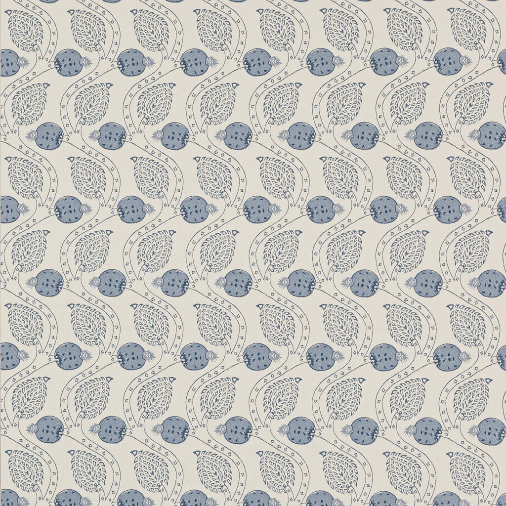 Ashmead Blue Wallcovering Colefax and Fowler