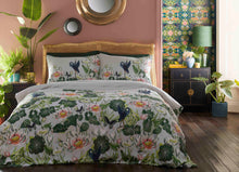 Load image into Gallery viewer, Wedgwood Waterlily Duvet Set Dove
