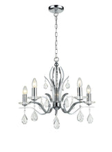 Load image into Gallery viewer, Winter 5 Light Chandelier
