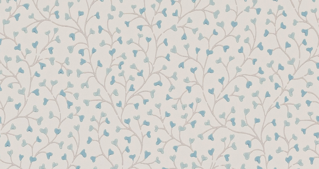 Cress Blue Wallcovering Colefax and Fowler