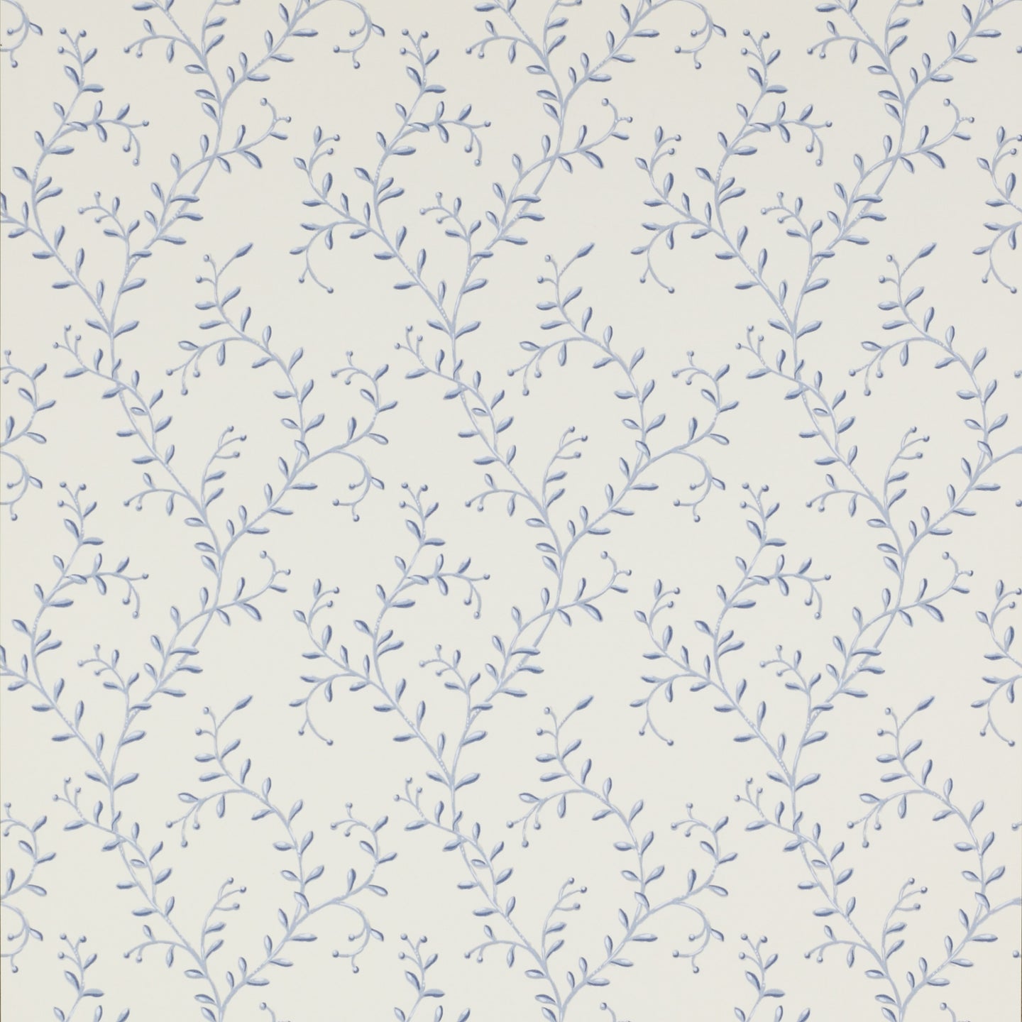 Leafberry Blue Wallcovering